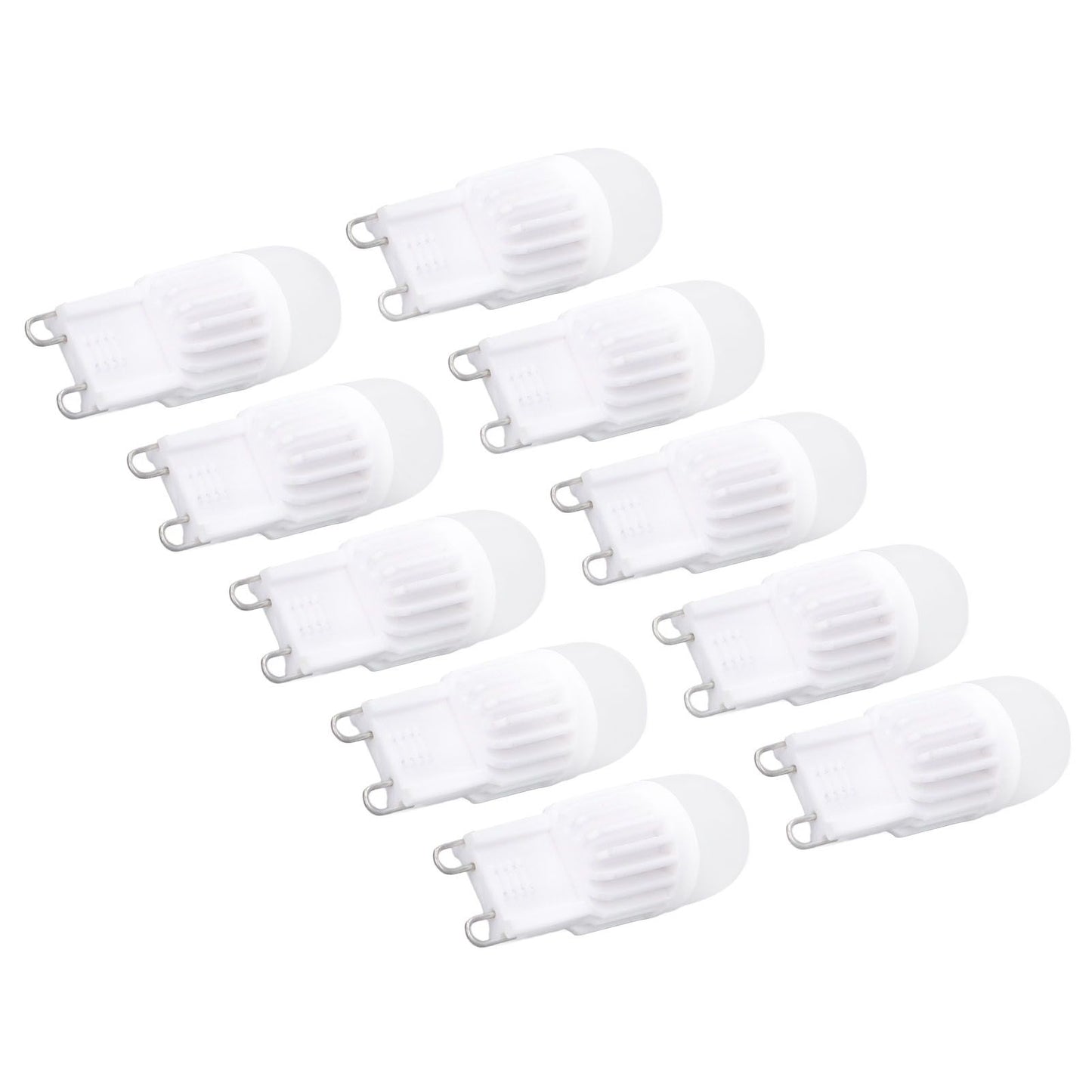 10pcs G9 Bulb Dimmable 2W 500lm G9 LED Bulb 30W Halogen Equivalent for Chandelier Ceiling Light Wall Lamp 220VWhite Light