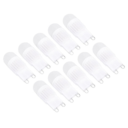 10pcs G9 Bulb Dimmable 2W 500lm G9 LED Bulb 30W Halogen Equivalent for Chandelier Ceiling Light Wall Lamp 220VWhite Light