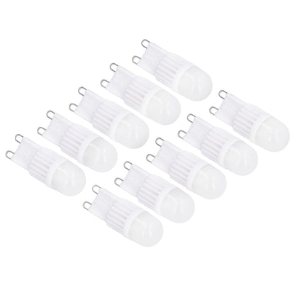 10pcs G9 Bulb Dimmable 2W 500lm G9 LED Bulb 30W Halogen Equivalent for Chandelier Ceiling Light Wall Lamp 220VWhite Light