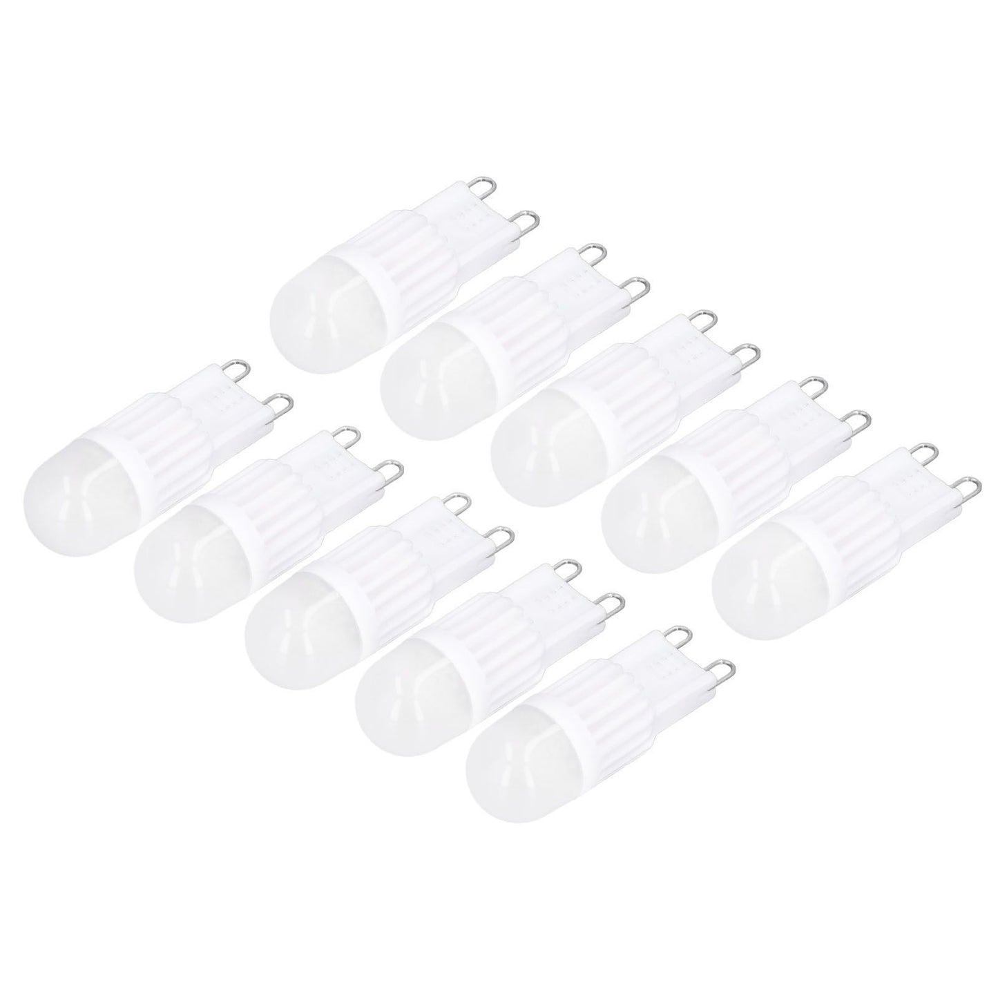 10pcs G9 Bulb Dimmable 2W 500lm G9 LED Bulb 30W Halogen Equivalent for Chandelier Ceiling Light Wall Lamp 220VWhite Light