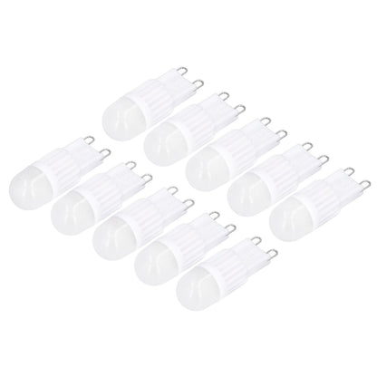 10pcs G9 Bulb Dimmable 2W 500lm G9 LED Bulb 30W Halogen Equivalent for Chandelier Ceiling Light Wall Lamp 220VWhite Light