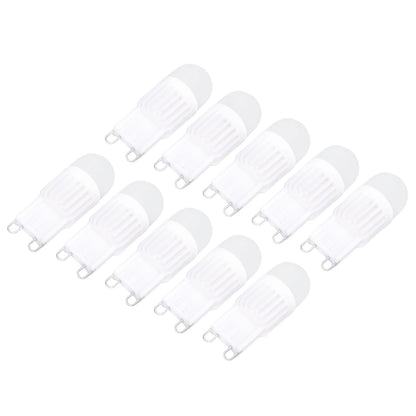 10pcs G9 Bulb Dimmable 2W 500lm G9 LED Bulb 30W Halogen Equivalent for Chandelier Ceiling Light Wall Lamp 220VWhite Light