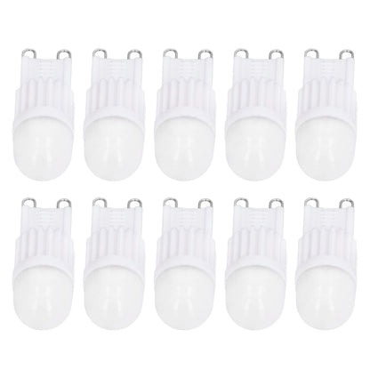 10pcs G9 Bulb Dimmable 2W 500lm G9 LED Bulb 30W Halogen Equivalent for Chandelier Ceiling Light Wall Lamp 220VWhite Light