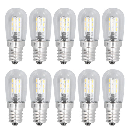 10PCS LED E12 Light Bulb Glass Small Ceiling Lamp Bulb 500LM Wall Lamp Bulb for Bedroom Office 220V