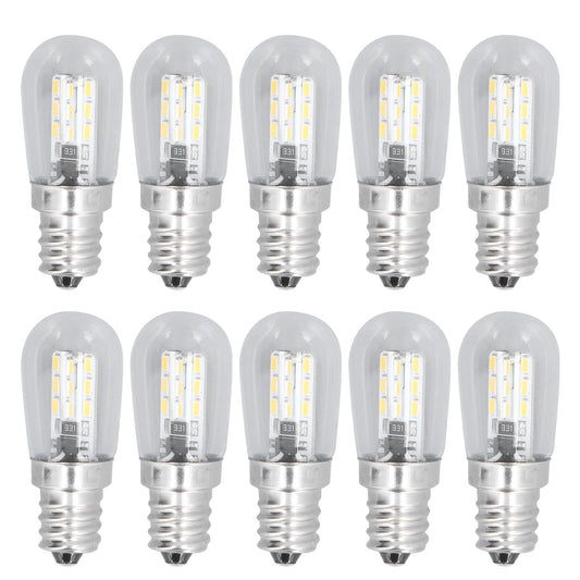 10PCS LED E12 Light Bulb Glass Small Ceiling Lamp Bulb 500LM Wall Lamp Bulb for Bedroom Office 220V