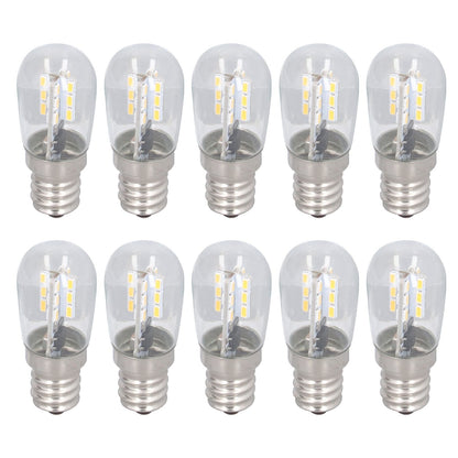 10PCS LED E12 Light Bulb Glass Small Ceiling Lamp Bulb 500LM Wall Lamp Bulb for Bedroom Office 220V