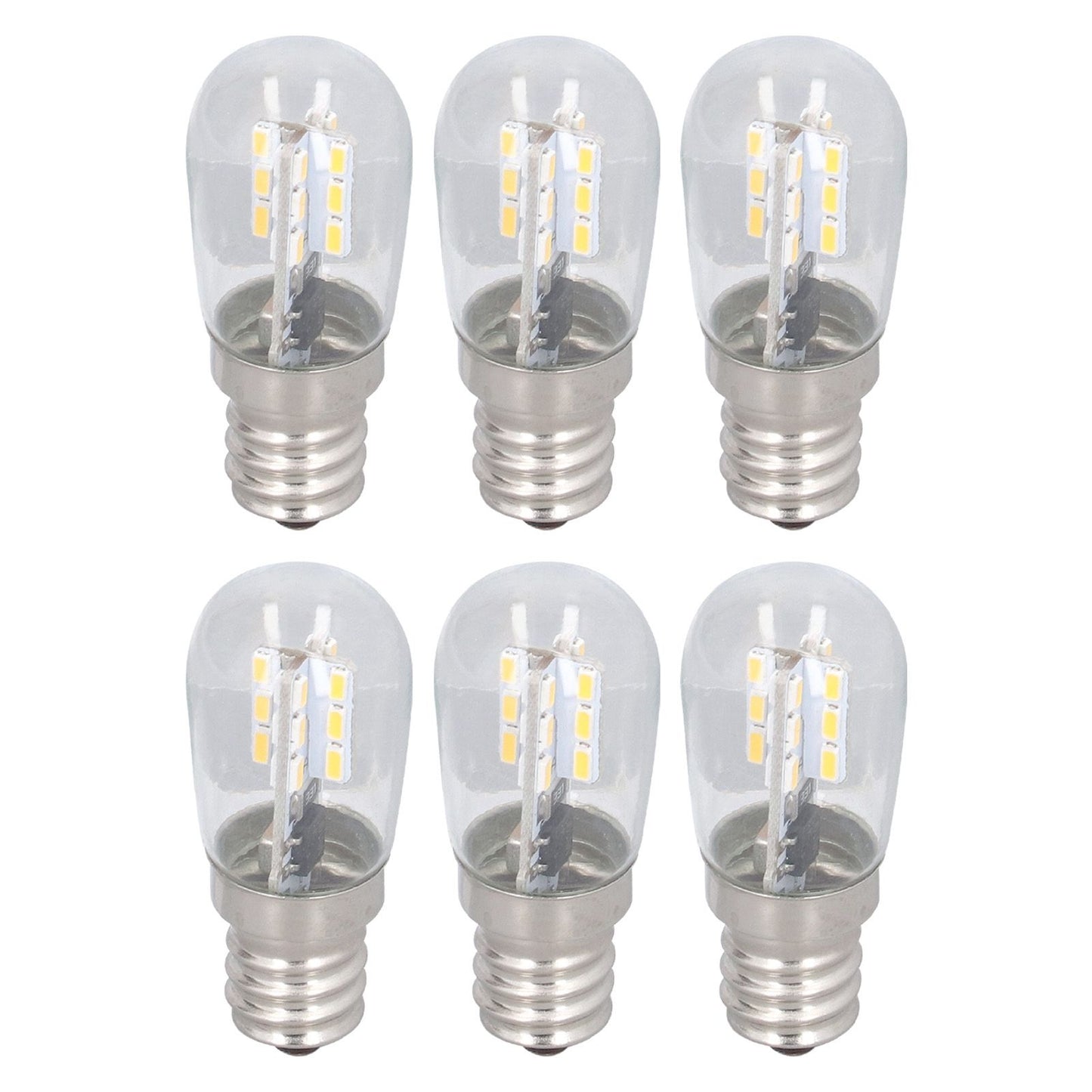 10PCS LED E12 Light Bulb Glass Small Ceiling Lamp Bulb 500LM Wall Lamp Bulb for Bedroom Office 220V