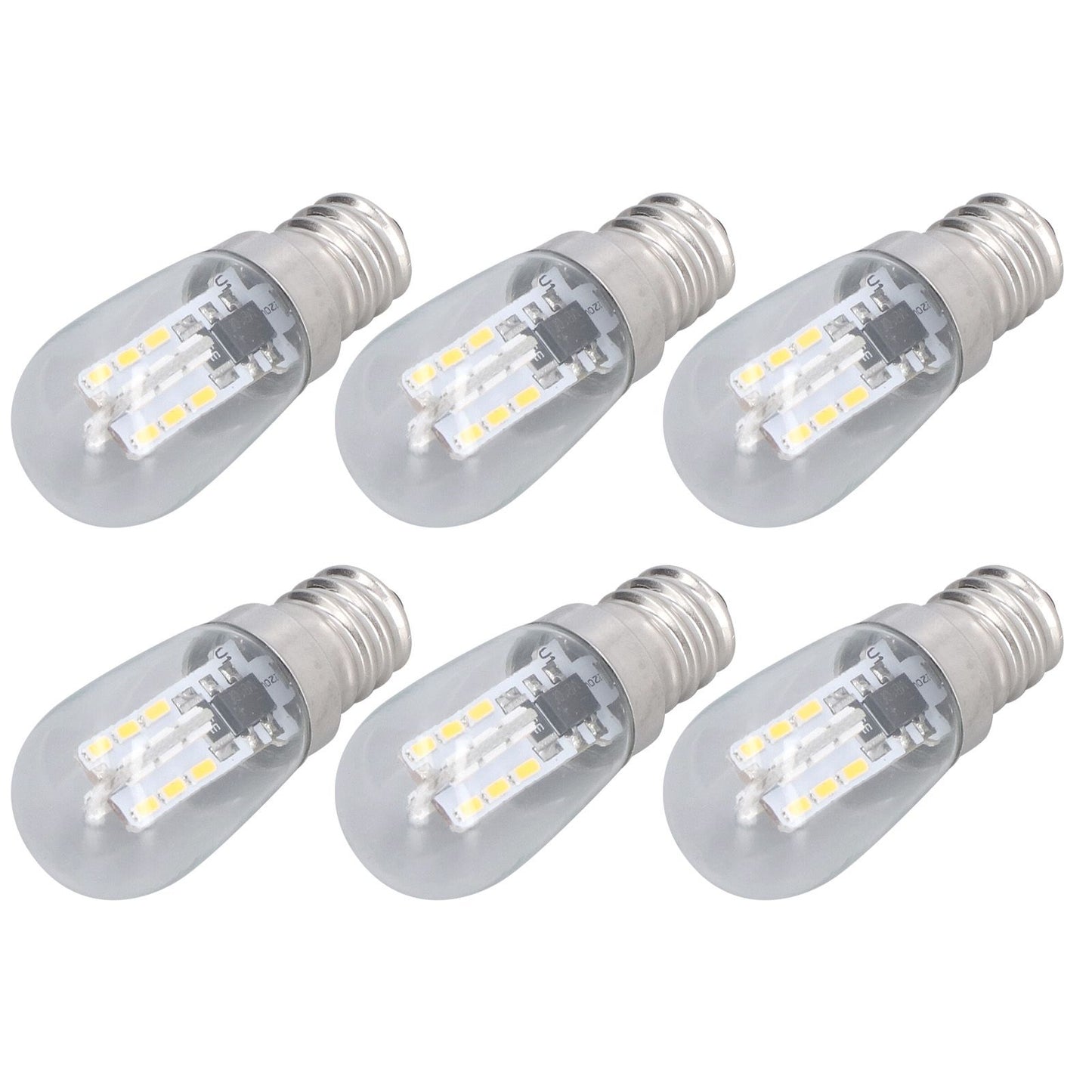10PCS LED E12 Light Bulb Glass Small Ceiling Lamp Bulb 500LM Wall Lamp Bulb for Bedroom Office 220V