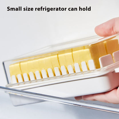 Butter Dish with Lid for Countertop Plastic Butter Keeper and Cutting Slot for Dividing and Storing Butter Container