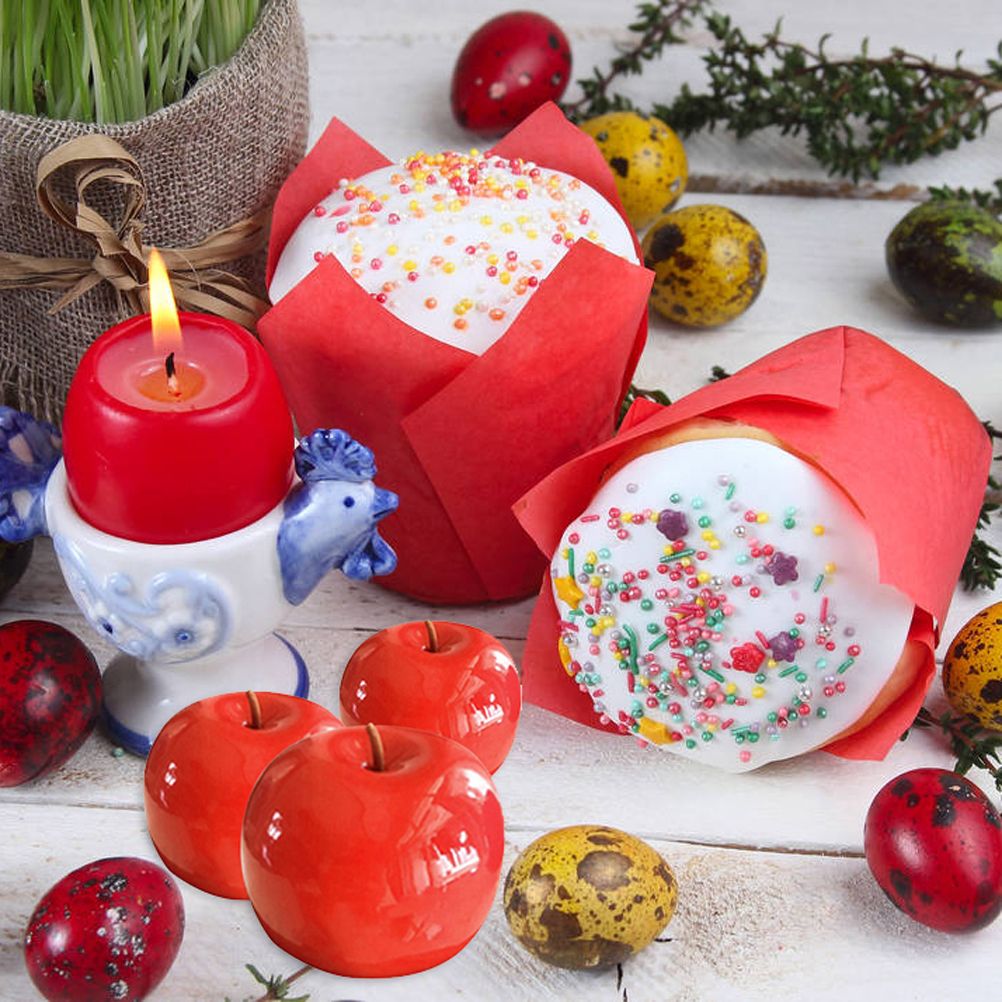 Christmas Eve 15 Cavity Apple Design Silicone Cake Molds Chocolate Mousse Pastry Bakeware Moulds Kitchen Dessert Baking Tools