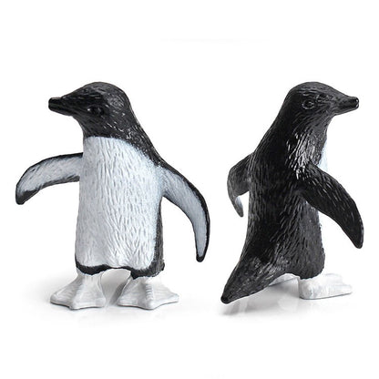 11PCS PVC Penguin Figurines Cute Simulation Ocean Animal Penguin Figure Model Toys Children s Cognitive Animal Ornaments