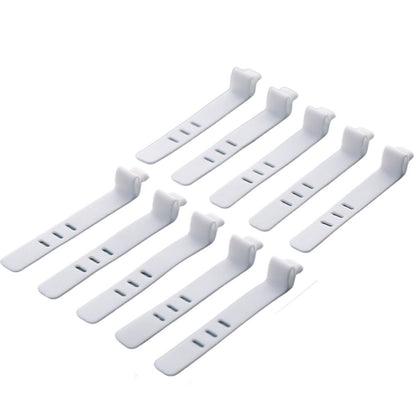 8 Grids Clear Plastic Cable Storage Box Data Cable Storage Container Save Space Cable Management Box for Storing Earrings Rings and Data Cables