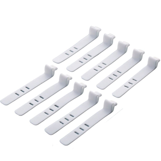 8 Grids Clear Plastic Cable Storage Box Data Cable Storage Container Save Space Cable Management Box for Storing Earrings Rings and Data Cables