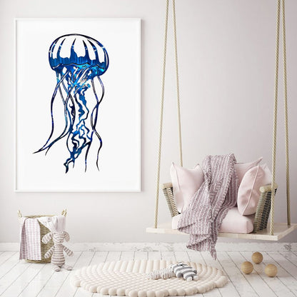 Metal Art Sailfish Sea Turtle Jellyfish Interior Decoration Crafts Wall Hanging Mount Decoration Home Decor Gift