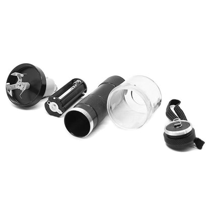 Electric Metal Grinder Flashlight Shaped Aluminum Alloy Herb Grinder Crusher Portable Electric Smart Grinder