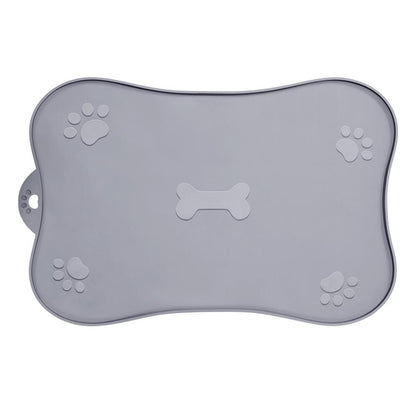Pet Placemat for Dog and Cat Waterproof Silicone Pet Feeding Pad Non Slip Rollable Mat for Prevent Food and Water Overflow