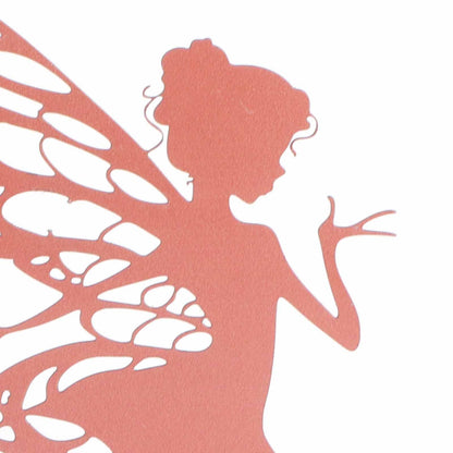 Decorative Garden Stakes Fairy Silhouette Metal Yard Stakes Arts Outdoor Garden Decor Spring Decor