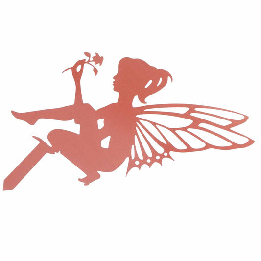 Decorative Garden Stakes Fairy Silhouette Metal Yard Stakes Arts Outdoor Garden Decor Spring Decor