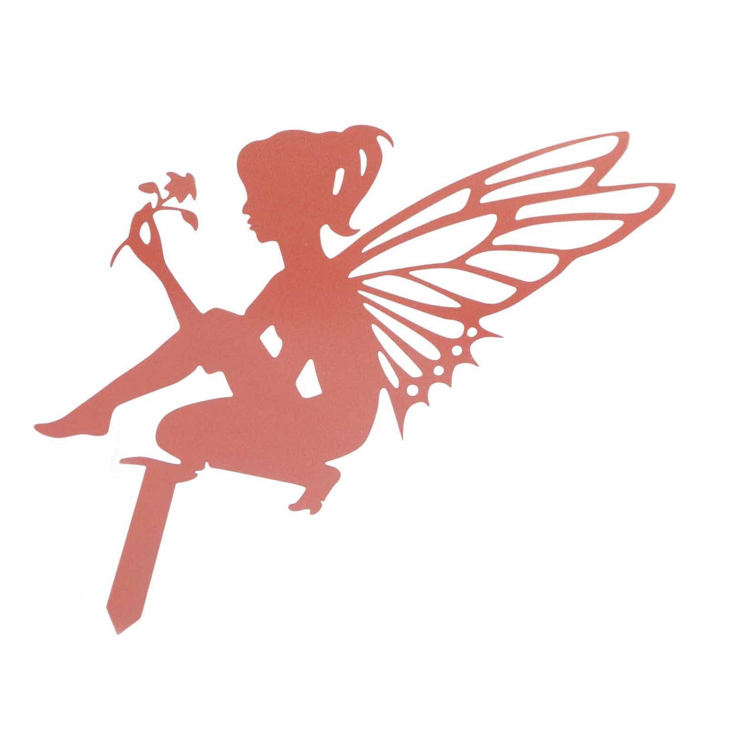 Decorative Garden Stakes Fairy Silhouette Metal Yard Stakes Arts Outdoor Garden Decor Spring Decor