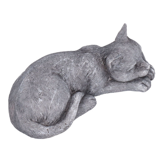 Imitation Stone Pet Memorial Tombstone Cat Dog Commemorative Resin Crafts Gravestone for Lawn Garden Outdoor YardCat Type B Rock Color