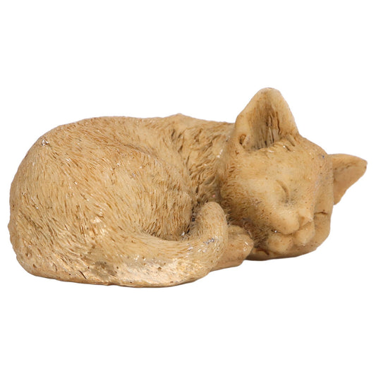 Pet Memorial Tombstone Weatherproof Resin Pet Memorial Garden Stone for Garden Outdoor YardOrnament Cat B Sand Color