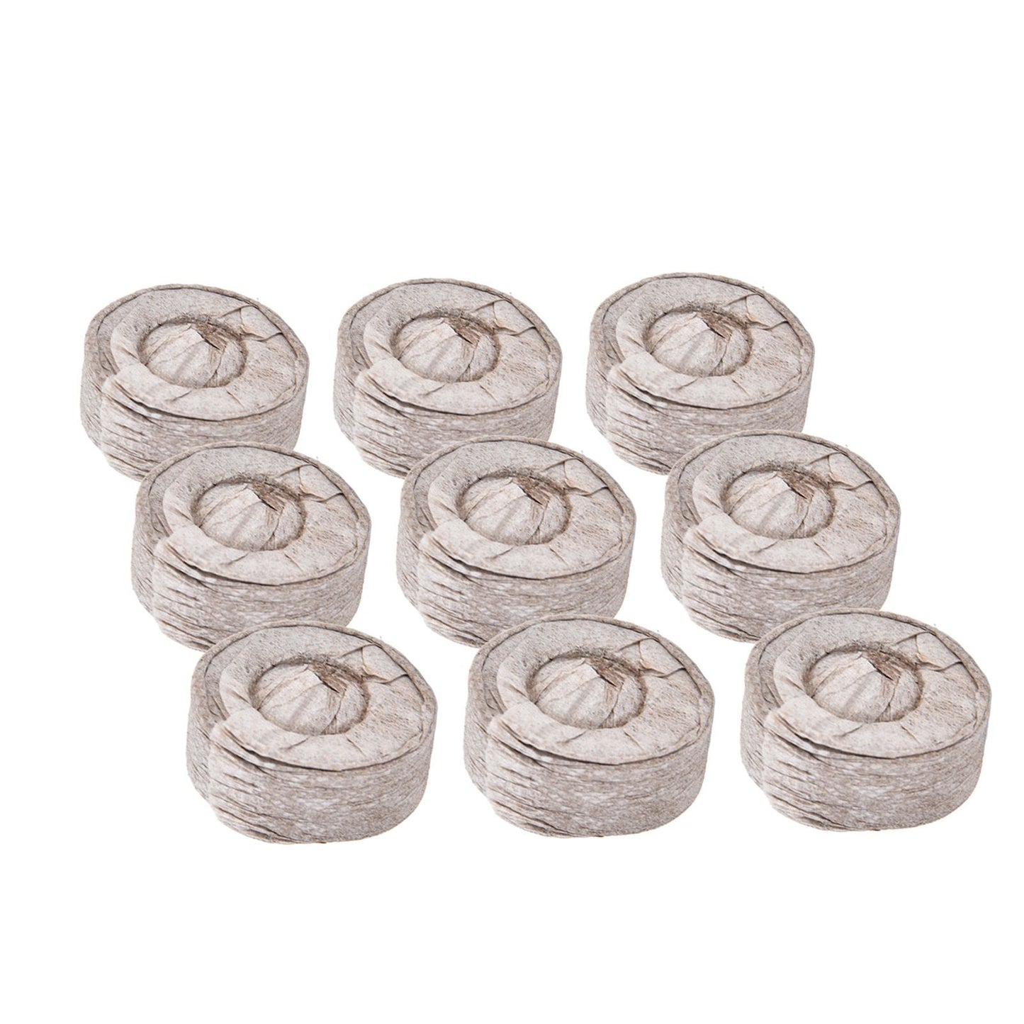 50Pcs Compressed Peat Block Cultivation and Nursery Nutrient Block Soil for Plant Flower VegetablesΦ35 X 10 mm