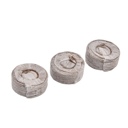 50Pcs Compressed Peat Block Cultivation and Nursery Nutrient Block Soil for Plant Flower VegetablesΦ35 X 10 mm