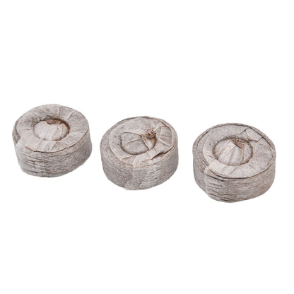50Pcs Compressed Peat Block Cultivation and Nursery Nutrient Block Soil for Plant Flower VegetablesΦ35 X 10 mm