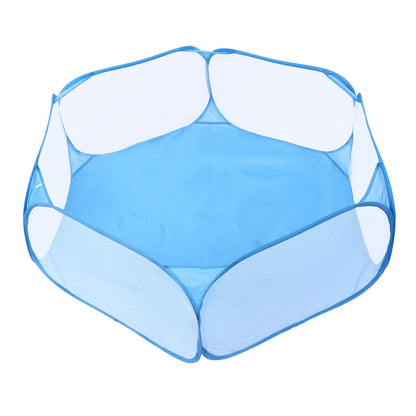 Pet Cage Tent Transparent Breathable Portable Small Animal Playpen for Hamsters Guinea Pigs