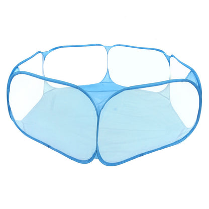Pet Cage Tent Transparent Breathable Portable Small Animal Playpen for Hamsters Guinea Pigs