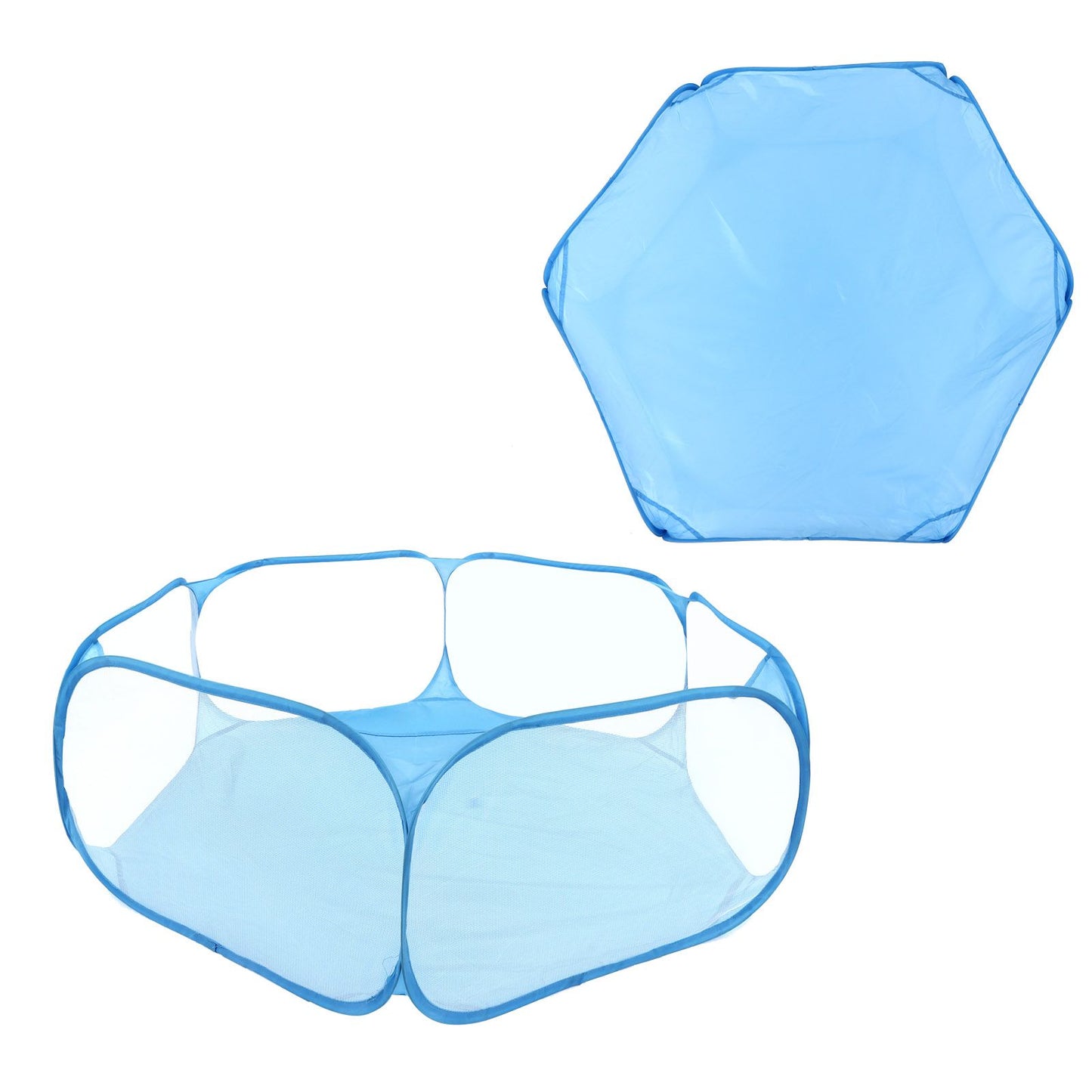 Pet Cage Tent Transparent Breathable Portable Small Animal Playpen for Hamsters Guinea Pigs