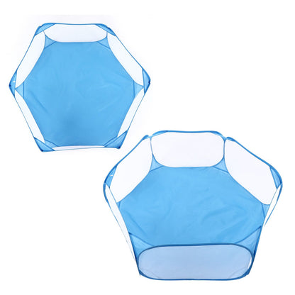 Pet Cage Tent Transparent Breathable Portable Small Animal Playpen for Hamsters Guinea Pigs