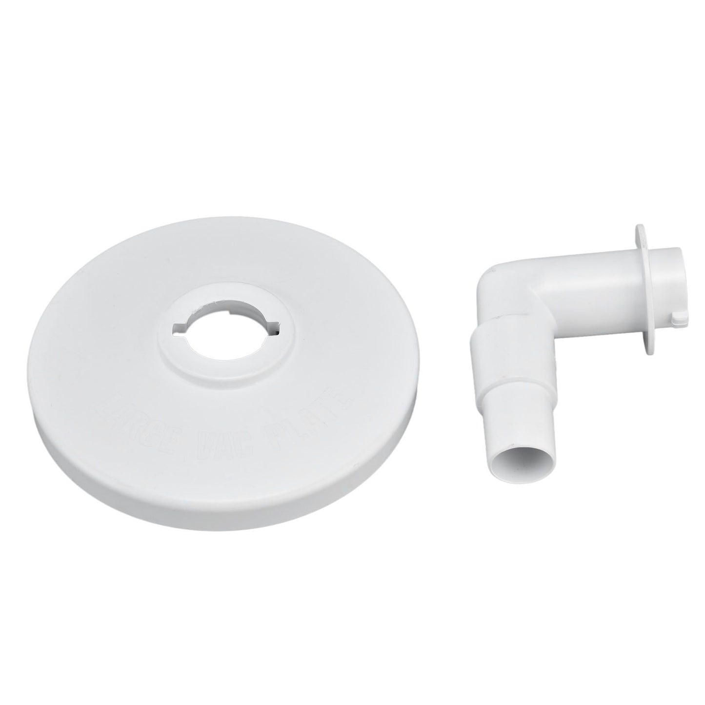 Skimmer Vacuum Plate with 90 ° Elbow Plastic Pool Vacuum Plate Replacement for Hayward