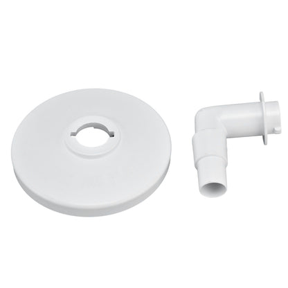 Skimmer Vacuum Plate with 90 ° Elbow Plastic Pool Vacuum Plate Replacement for Hayward