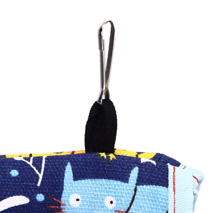 Warm Bird Nest Soft Thickened Foldable Bird Hanging Bed Toy with Hook for Parrots Parakeets
