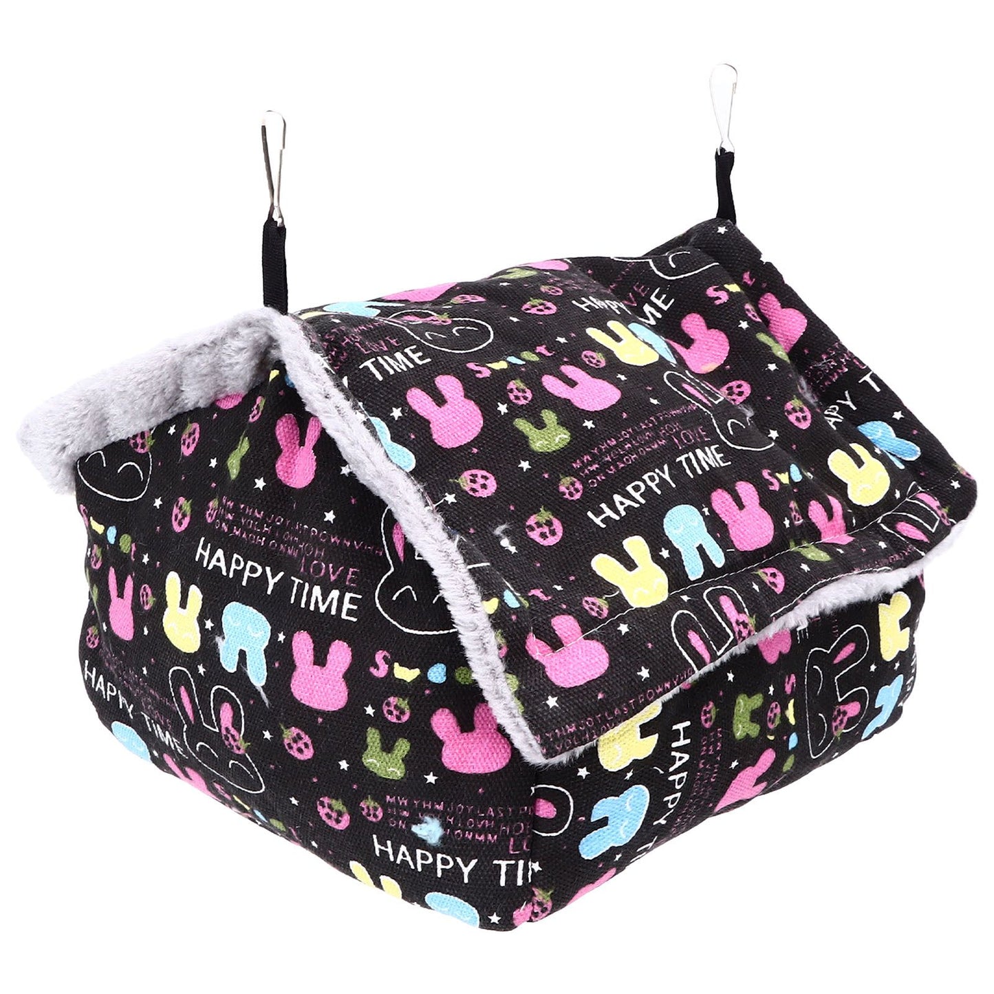 Bird Nest Suspensible Design Soft Plush Warm Safe Portable Size Space Saving Easy Cleaning Parakeet Nest