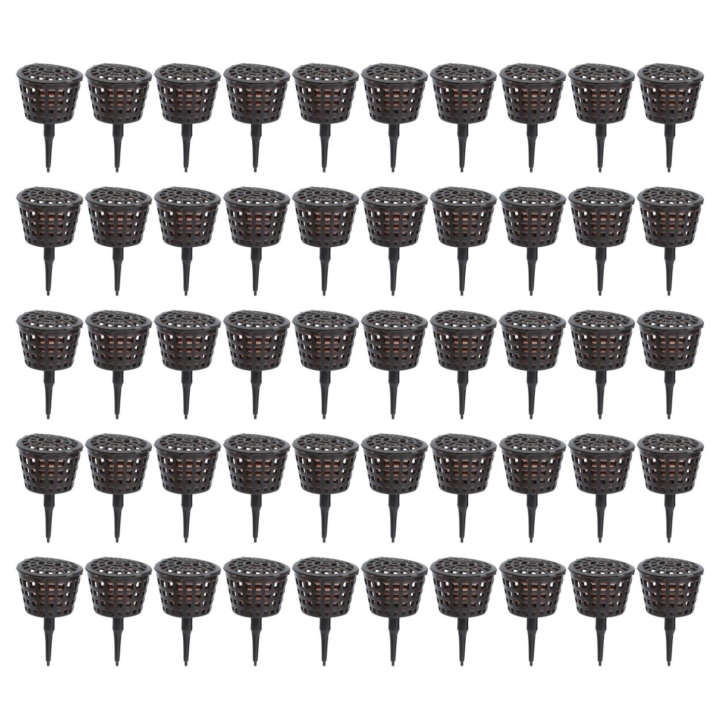 50Pcs Fertilizer Basket Plastic Sturdy Durable Planting Fertilization Box for Potted Plants Home Balconies Garden