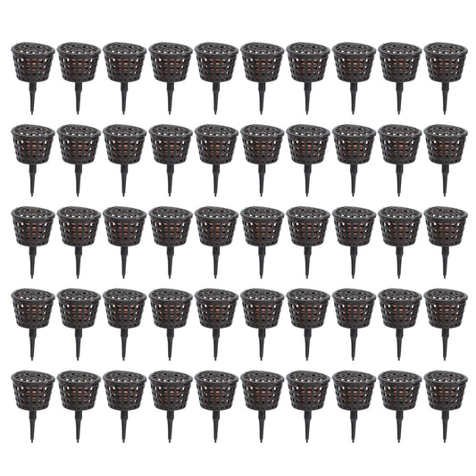 50Pcs Fertilizer Basket Plastic Sturdy Durable Planting Fertilization Box for Potted Plants Home Balconies Garden