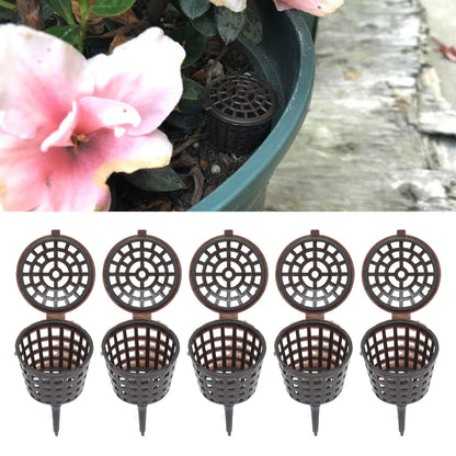 50Pcs Fertilizer Basket Plastic Sturdy Durable Planting Fertilization Box for Potted Plants Home Balconies Garden