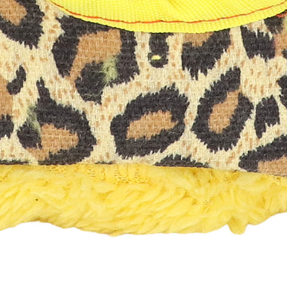 Warm Birdhouse Round Shape Soft Plush Save Space Easy Clean Safety Parrots HouseLeopard Print