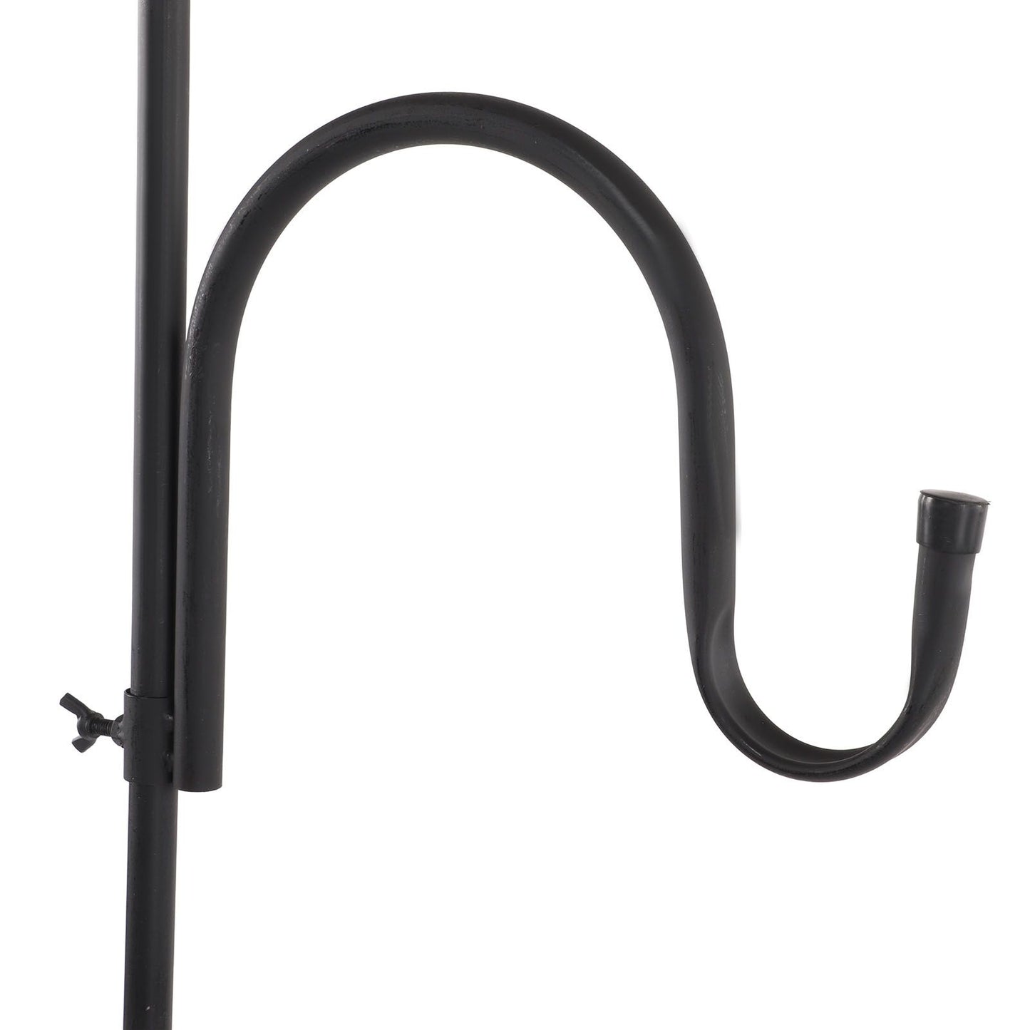 Shepherd's Hook Detachable Bird Feeder Hanger Iron 2 Hooks 5 Prong Bases Courtyard Accessories