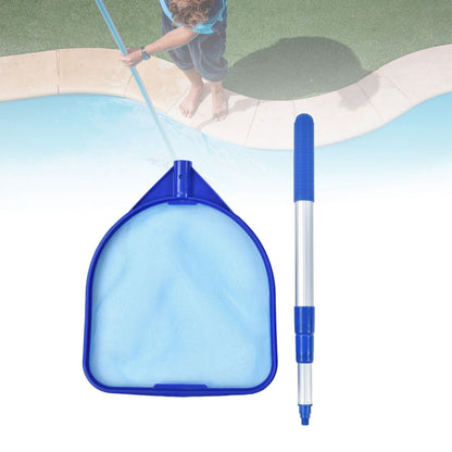 Pool Skimmer Net Quick Cleaning Three Section Telescopic Rod Pool Cleaning Tools for Hot Tubs Spas Fountains