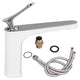 G1/2 Single Handle Basin Mixer Tap with Metal Handle Durable Solid Brass Bathroom Faucet