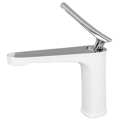 G1/2 Single Handle Basin Mixer Tap with Metal Handle Durable Solid Brass Bathroom Faucet