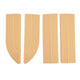 4PCS Universal Sweeper Door Sill Stair Wheelchair Door Sill Free Assembly Rubber Door Threshold ProtectBeige