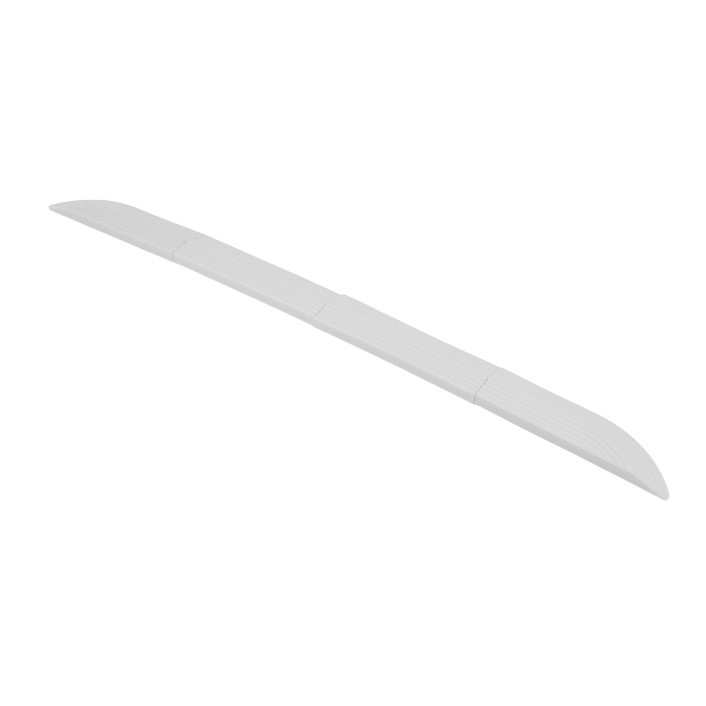 4PCS Universal Sweeper Door Sill Stair Wheelchair Door Sill Free Assembly Rubber Door Threshold ProtectWhite