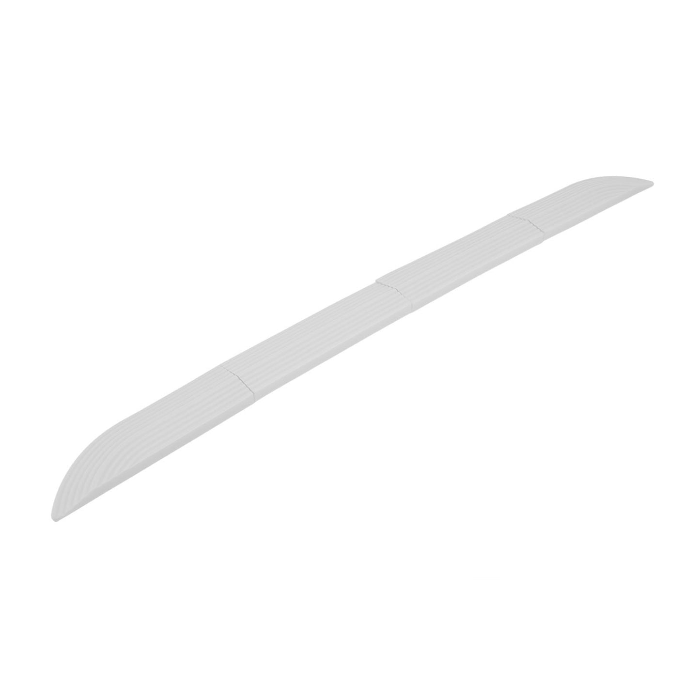 4PCS Universal Sweeper Door Sill Stair Wheelchair Door Sill Free Assembly Rubber Door Threshold ProtectWhite