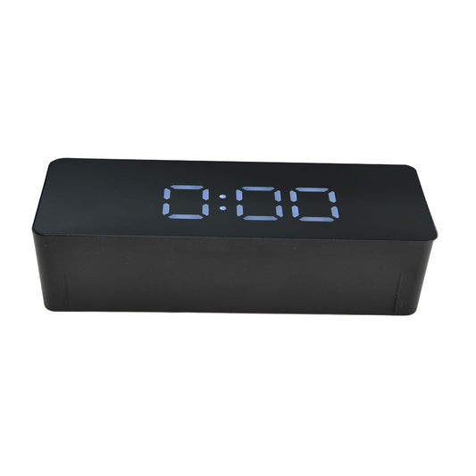 LED Clock Multifunctional USB Powered 3 Lighting Modes Snooze Time Celsius Fahrenheit Display Digital Alarm ClockBlack