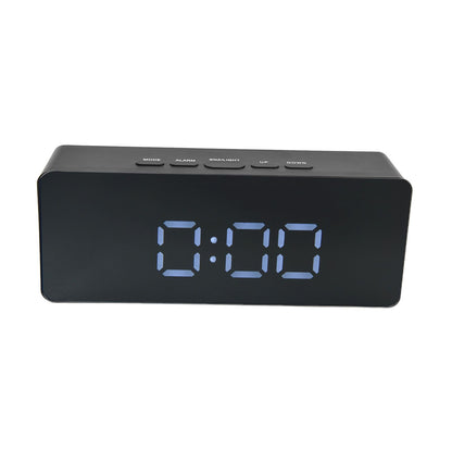 LED Clock Multifunctional USB Powered 3 Lighting Modes Snooze Time Celsius Fahrenheit Display Digital Alarm ClockBlack