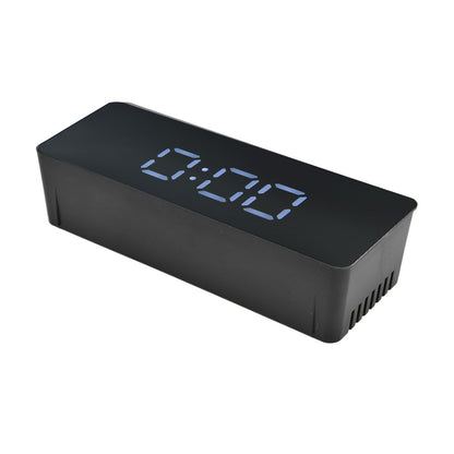 LED Clock Multifunctional USB Powered 3 Lighting Modes Snooze Time Celsius Fahrenheit Display Digital Alarm ClockBlack